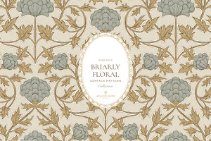 Farmhouse Damask Pattern Set Sage