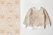 Boho Baby Animals – Clipart+Patterns, a Pattern Graphic by tetiartline (Thumbnail 2 of 7)