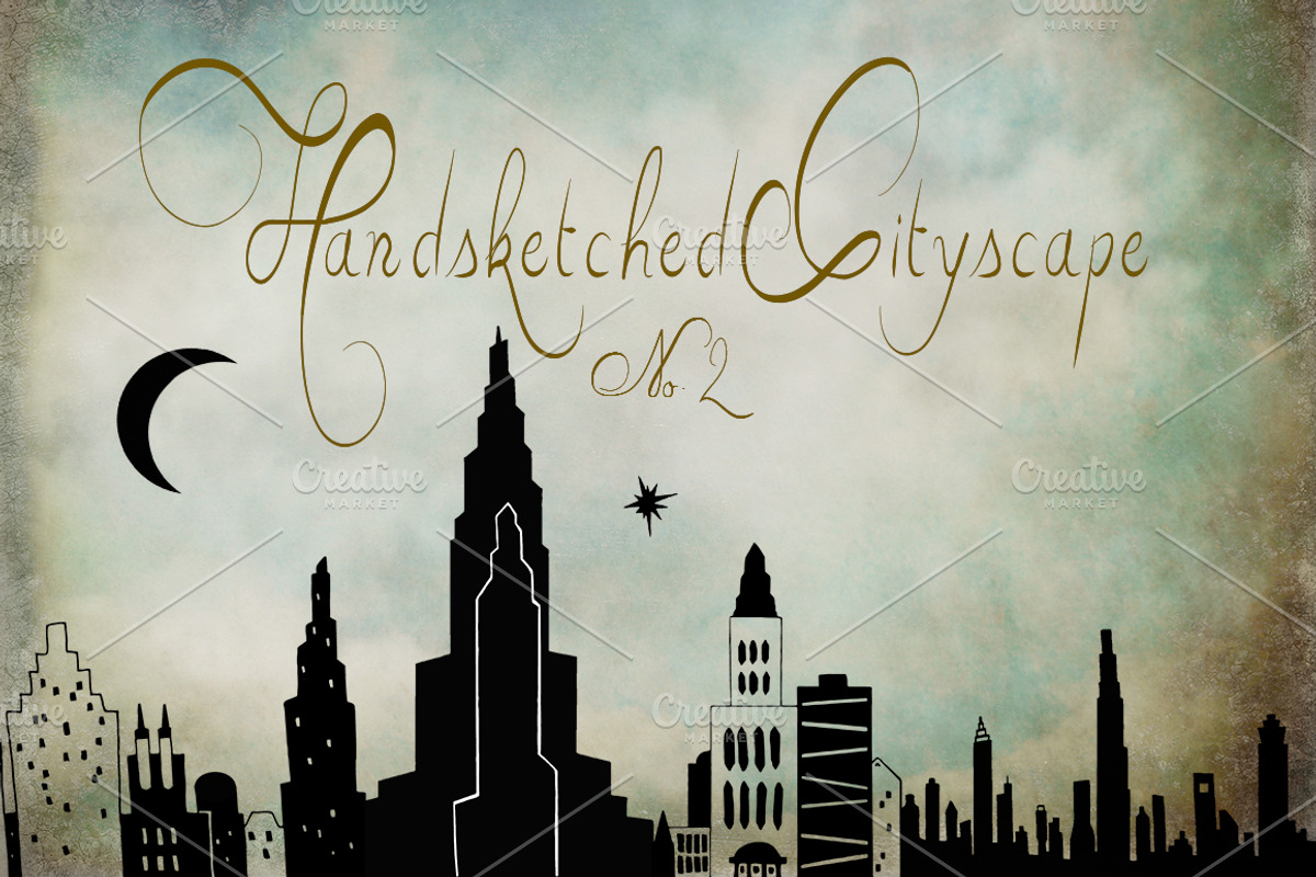 Handsketched Cityscape Clipart Set 2, an Illustration by Lone Star I&D (Photo 1 of 5)