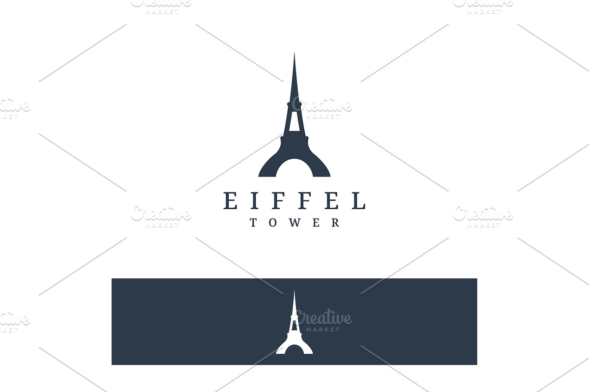 French eiffel tower building Logo, a Branding & Logo Template by ...