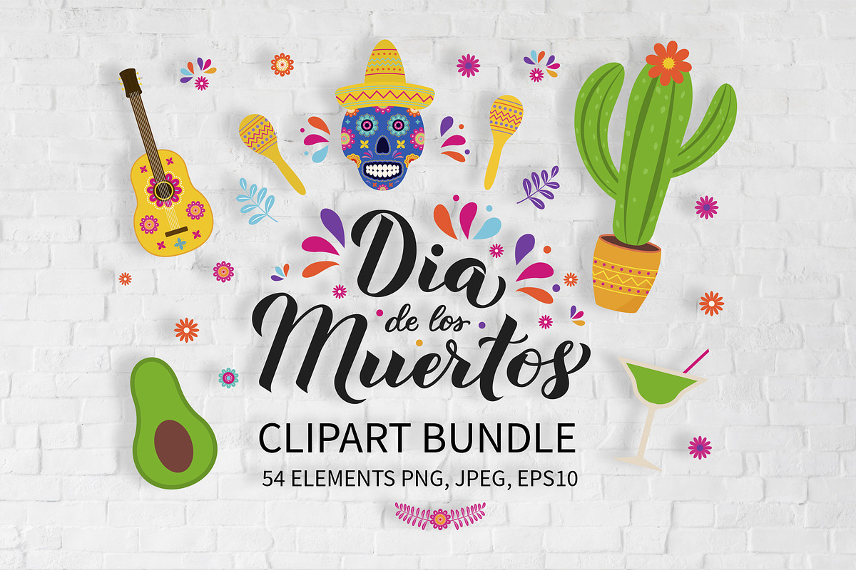 Dia De Los Muertos Clipart Bundle, an Object Graphic by LaBelezokaDesign (Photo 1 of 9)