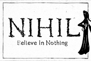 Nihil, a Font by dawnland (Thumbnail 1 of 4)