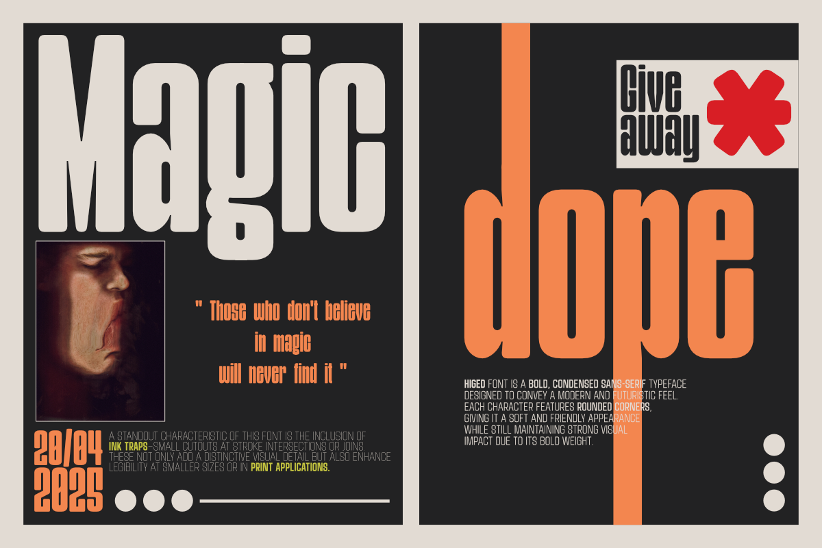 Higed, a Sans Serif Font by Linecreative (Photo 7 of 8)
