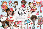 Valentine Icons PNG Glitter Clipart, a Seasonal Illustration by KaramfilaS (Thumbnail 1 of 8)