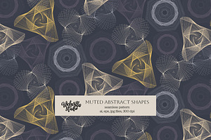 Muted Abstract Shapes Pattern