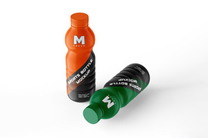 Sports Drink Bottle PSD Mockup