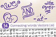 54 Connecting Words Vectors, a Decorative Illustration by Frisk Shop (Thumbnail 1 of 2)
