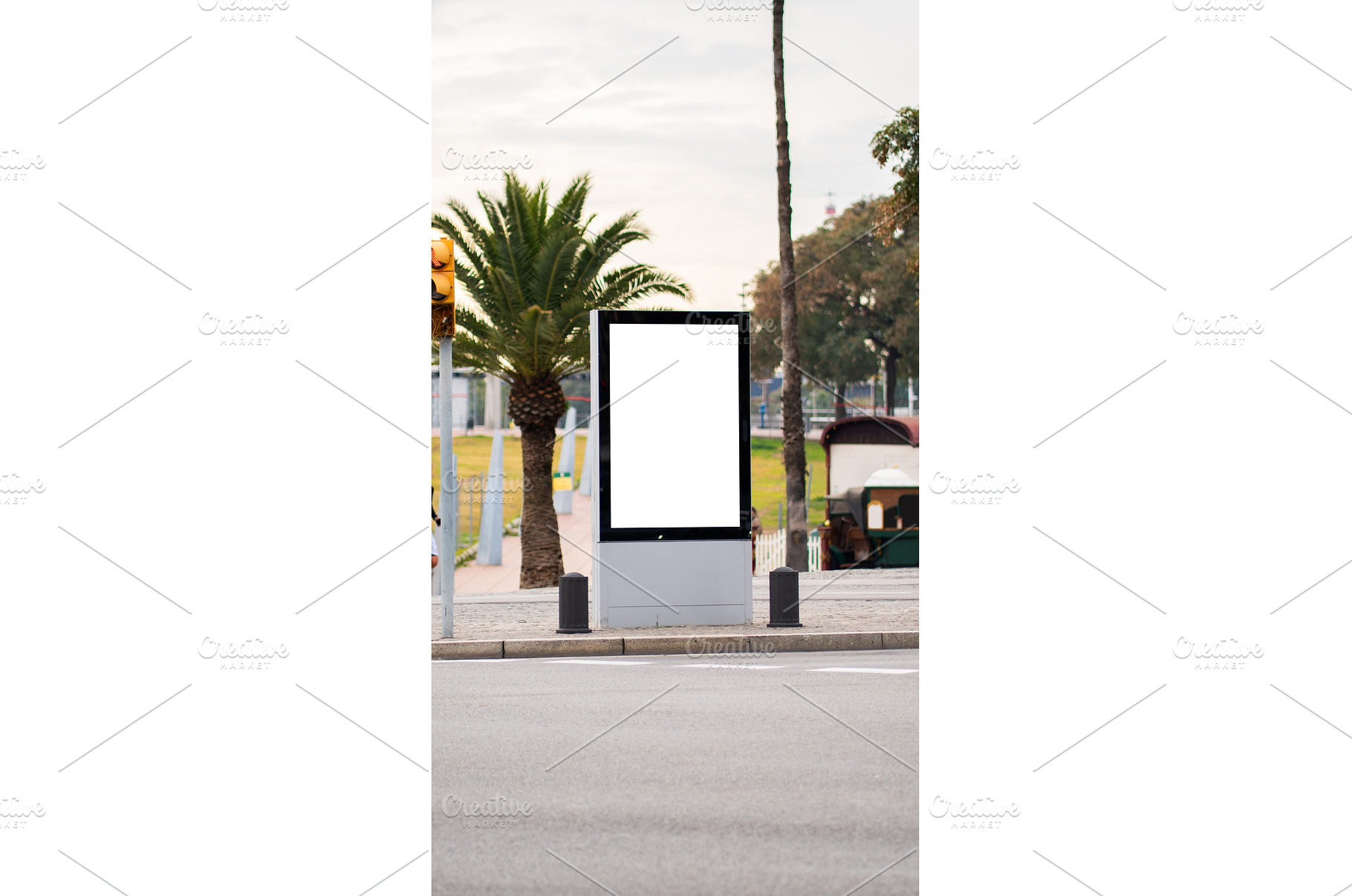 Blank urban street billboard mockup, an Architecture Photo by volodymyrshtun13795