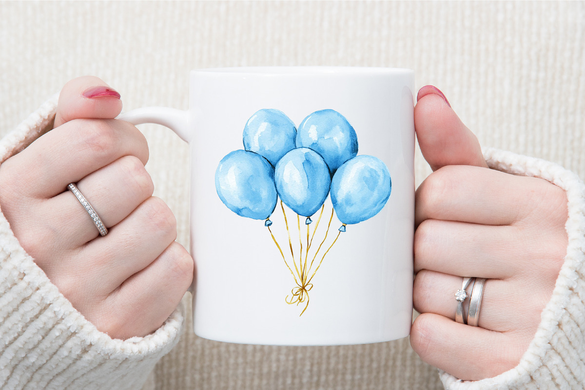 Watercolor Stork Baby Shower Clipart, an Illustration by Sublimation Artist (Photo 5 of 6)
