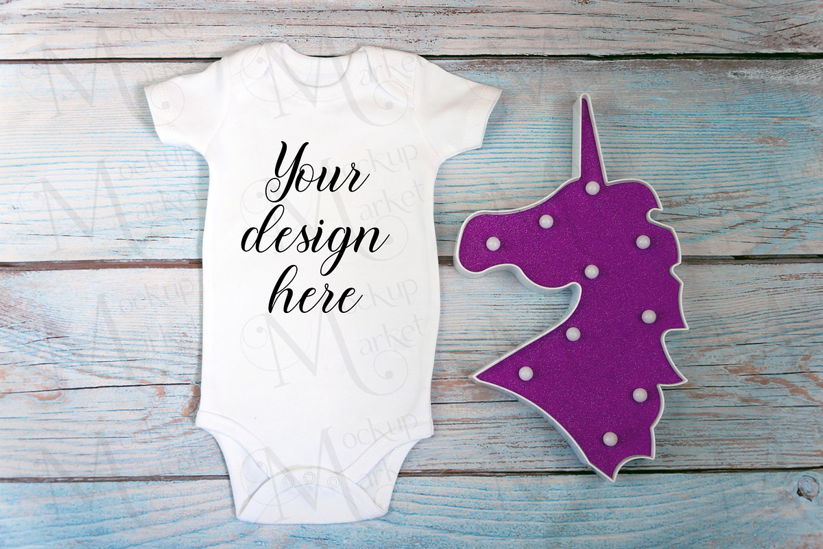 29 Baby Bodysuit mockup bundle., a Print Template by MockupMarket (Photo 3 of 30)