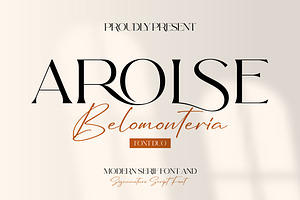 Arolse Belmonteria Font Duo, a Serif Font by Storytype Studio