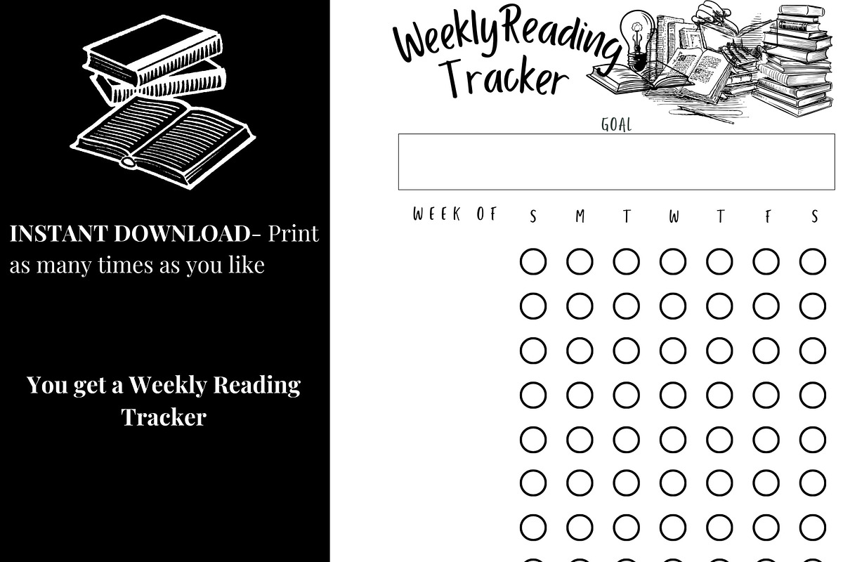 Ultimate Printable Reading Tracker, a Templates & Theme by 2 Nomazi (Photo 7 of 9)