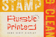 Rustic Printed - Vintage Font, a Sans Serif Font by Edignwn Type (Thumbnail 1 of 8)
