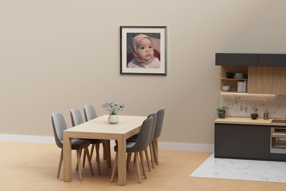 Photo Frame Mockup, a Print Template by bimockup (Photo 4 of 8)