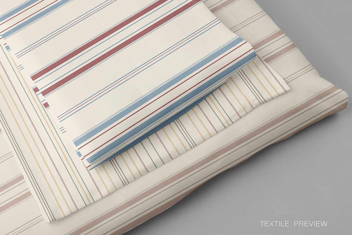 Ticking Stripe Seamless Patterns, a Pattern Graphic by NatalieArtsDenysenko (Photo 2 of 7)