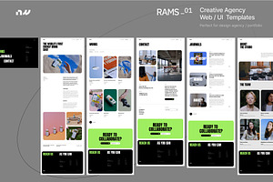 RAMS - Creative Agency Web UI Kit