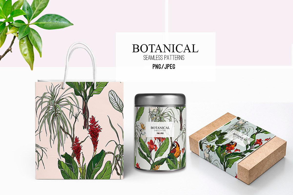 Botanical. Seamless Patterns, a Pattern Graphic by Irina Dolgikh (Photo 4 of 8)