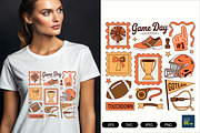 Preppy Football T Shirt Design, a Sport Illustration by Unique Design Team (Thumbnail 6 of 7)