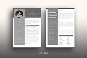 Resume / CV template - Emma, a Resume Template by Mellene Templates (Thumbnail 1 of 3)