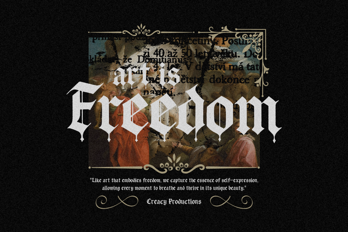 Grimoire Noire – Gothic Blackletter, a Blackletter Font by Creacy Studio (Photo 7 of 8)