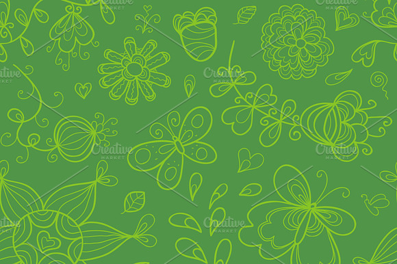 Floral Vector Seamless Pattern