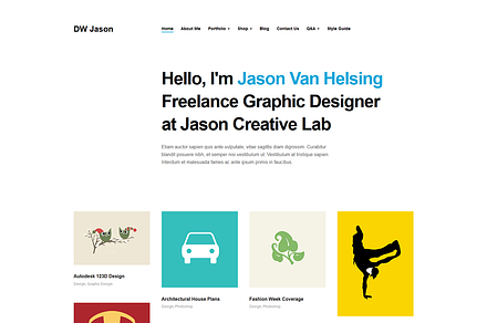 DW Jason - Portfolio WordPress Theme