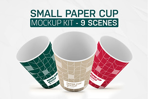 Small Paper Cup Kit Mockup