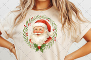 Santa Christmas Wreath PNG, an Illustration by Craft Nest (Thumbnail 5 of 6)