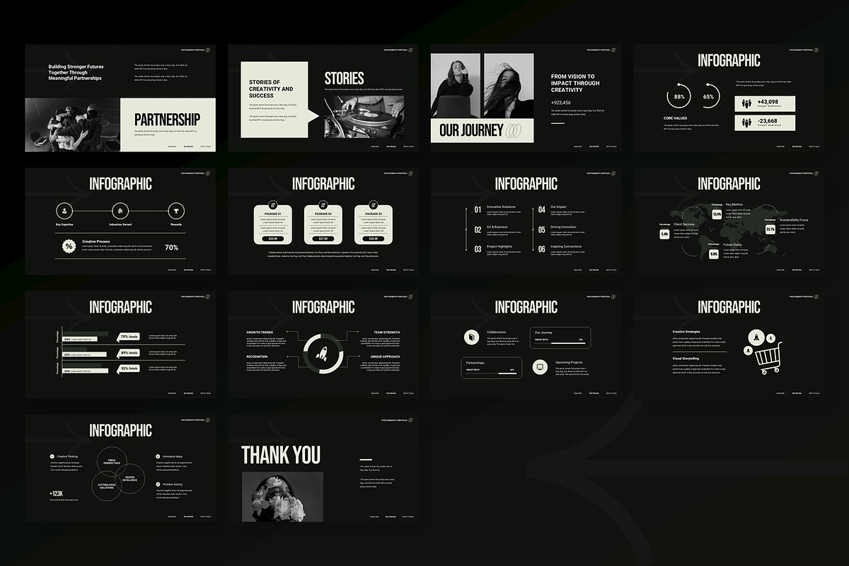 Creative Portfolio - Google Slide, a Presentation Template by AQR Studio (Photo 2 of 3)