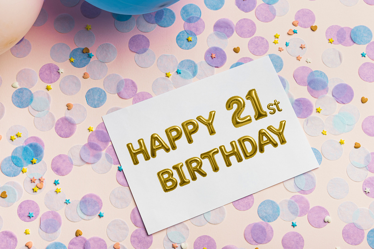 Gold Foil Balloon Pack, an Object Graphic by Bold Leap Creative (Photo 2 of 9)