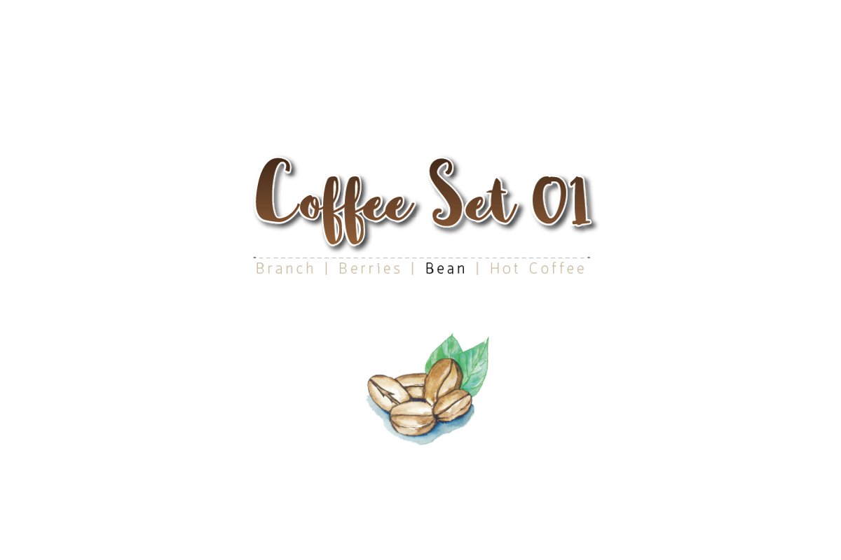 Coffee Set WaterColor, a Food Illustration by Ora (Photo 4 of 5)