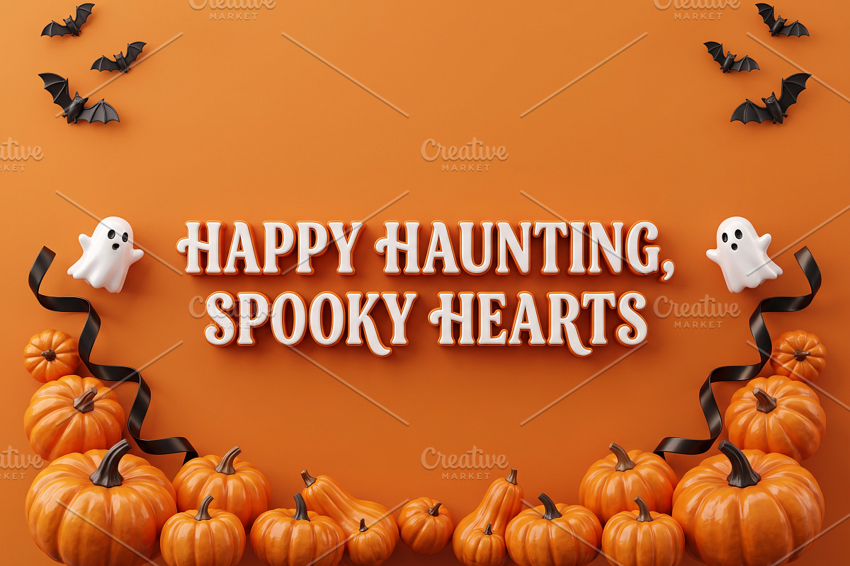 Cute Spooky Season 3D Background, a Holiday Photo by hkmonir (Photo 9 of 11)