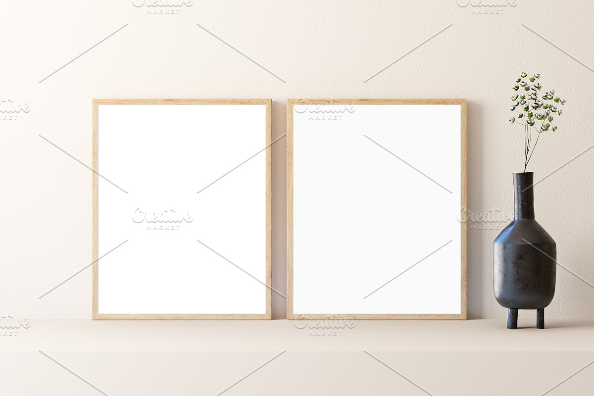 Frame Mockup Bundle Boho - 03, a Print Template by Mockup Shop (Photo 12 of 15)