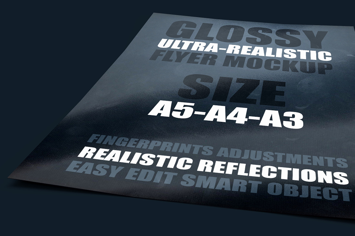 Glossy Flyer Mockup, a Print Template by Franklin Design (Photo 4 of 5)