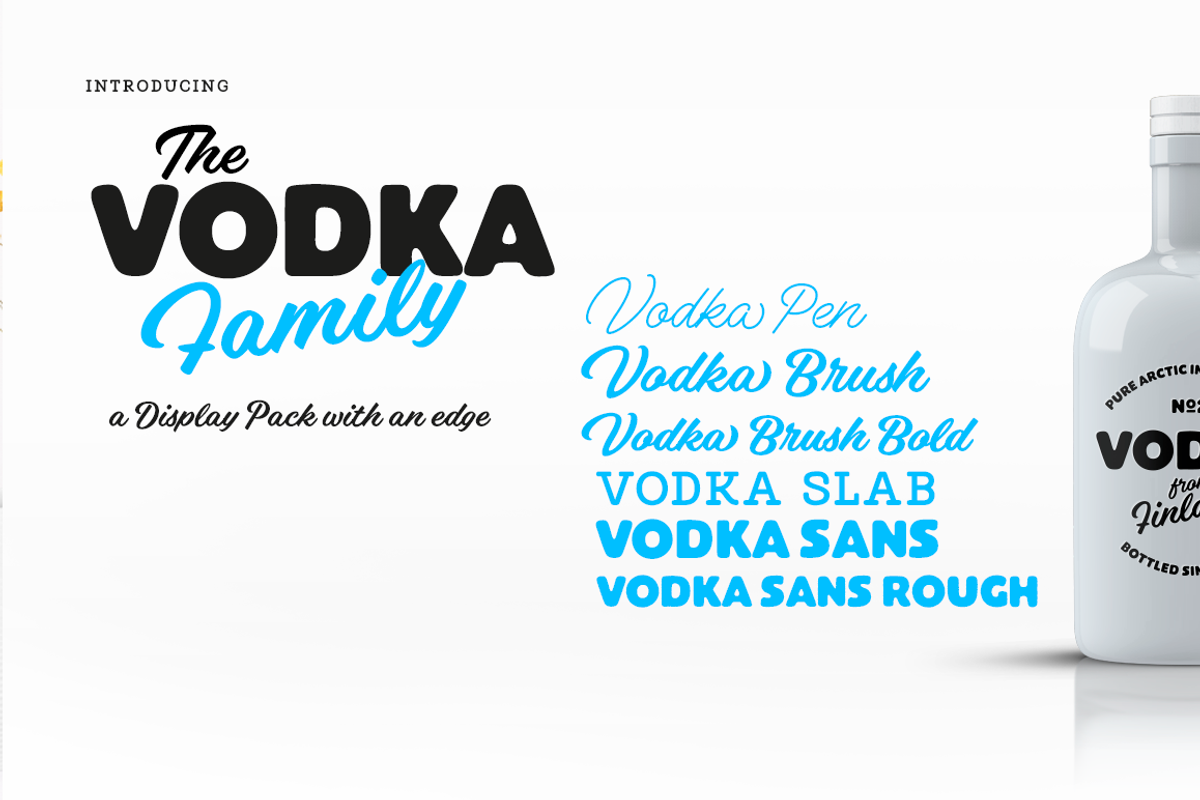 Vodka Font Pack, a Sans Serif Font by Fenotype (Photo 10 of 11)