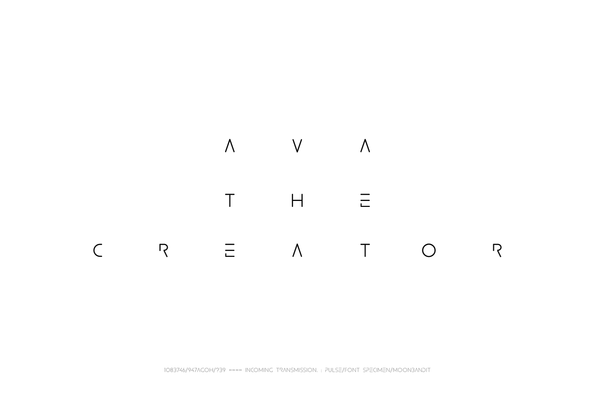 PULSE - modern scifi rounded font preview 3