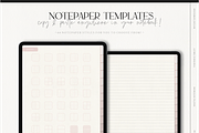Digital Nude Paper Texture Notebook, a Stationery Template by MainichiDesign (Thumbnail 6 of 10)