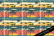 Retro Surfing Seamless Digital Paper, a Pattern Graphic by Chromolume Studio (Thumbnail 6 of 15)