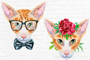 Portraits of oriental cat, an Animal Illustration by Watercolor fantasy (Thumbnail 5 of 6)