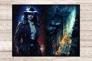 Noire Detective Junk Journal Paper, a Person Illustration by GlamArtZhanna (Thumbnail 6 of 9)