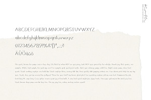 Handwritten Font / & Illustration