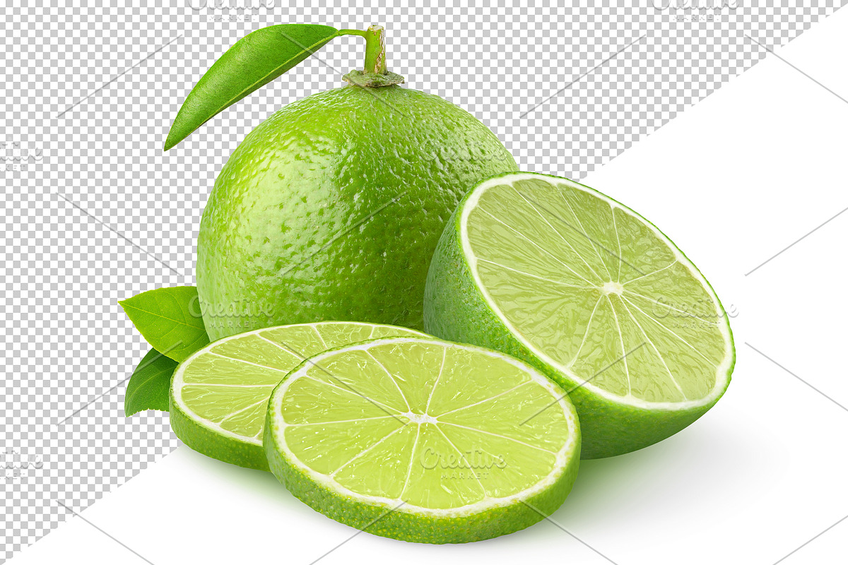 Fresh cut limes preview 3