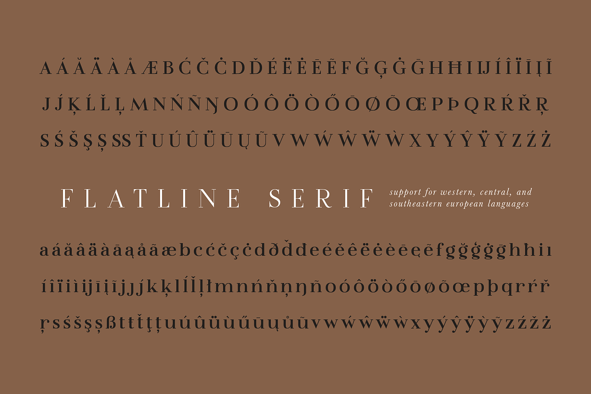 Flatline Serif Complete - 16 fonts, a Serif Font by Up Up Creative (Photo 11 of 13)
