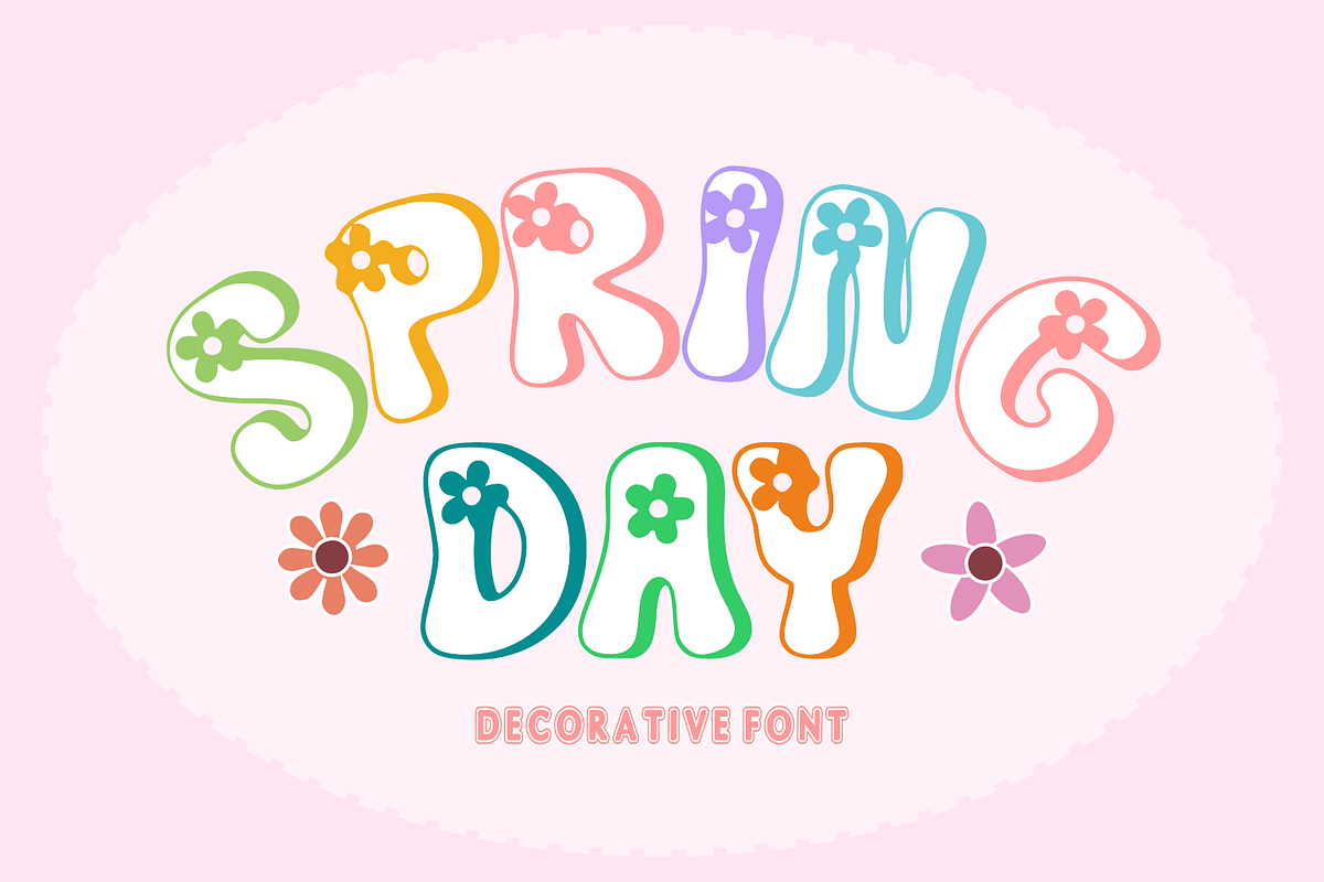 Flower of Love - Flower Font Types, a Font by KiddoGlyphs Studio (Photo 2 of 5)