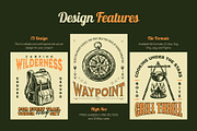 Vintage Camping Illustration Set, a Person Illustration by Creative Stall (Thumbnail 2 of 9)