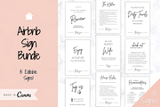 Airbnb Sign & Poster Template Bundle, a Brochure Template by Templatables (Thumbnail 1 of 10)