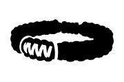 Minimal Black Paracord Bracelet, a Graphic by hafijul (Thumbnail 5 of 11)
