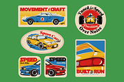 Sport Car Badge Asset Illustration, an Object Illustration by graphicook (Thumbnail 1 of 3)