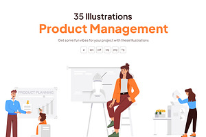 Product Vector Illustration Set, a Duotone Icon by Vectors Market