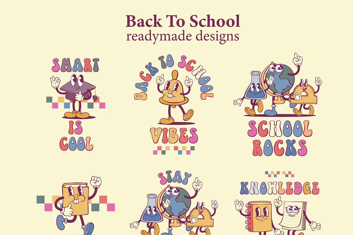 Back To School Mascot Creator, an Illustration by Anastasiya Klempach (Photo 8 of 11)